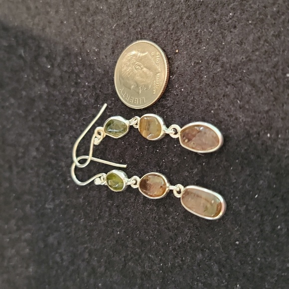 Tourmaline Dangle Earrings - Picture 2 of 3